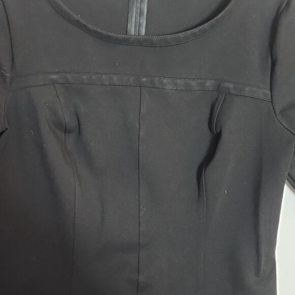 Ann Taylor Black Short Sleeve Dress, 6 - Picture 5 of 8